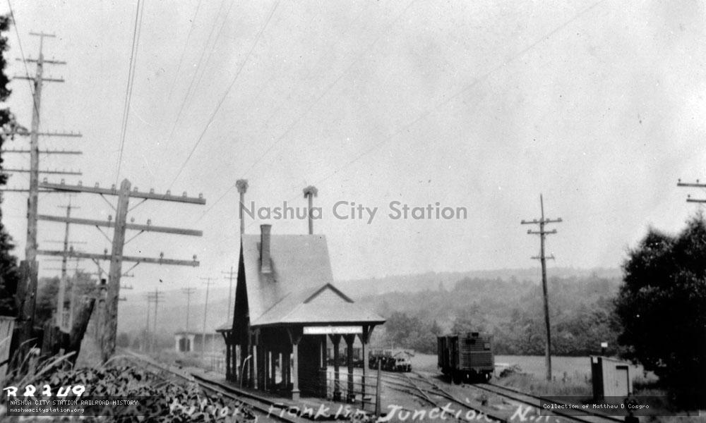 Postcard: Boston & Maine Railroad Station, Franklin Junction, New Hampshire